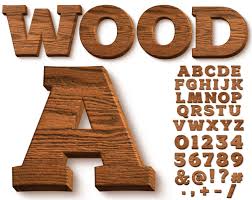 wooden alphabet letters